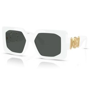 NWT Versace VE4478U White Oversized 55mm Sunglasses